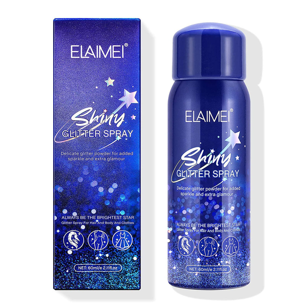 Shiny Glitter Spray, Body Glitter Spray, Hair Glitter Spray