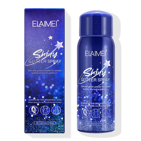 Body Shiny Glitter Spray for Hair and Body
